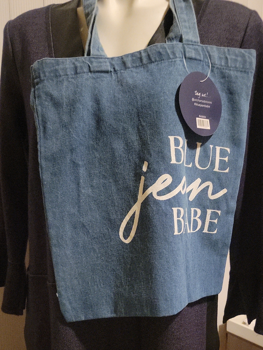 Blue Jean Babe Tote - Womens Denim Tote Bag